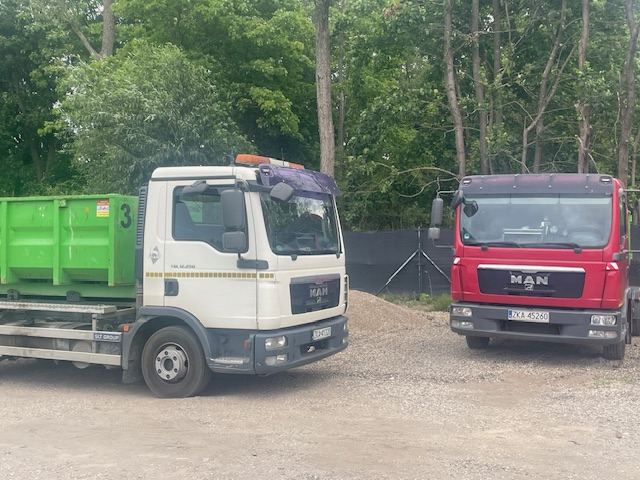 Małe samochody MAN floty KOSTEK - transport lokalny